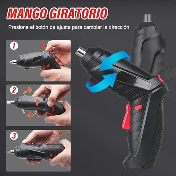 PowerTwist™ Taladro / Destornillador Flexible + Kit Herramientas