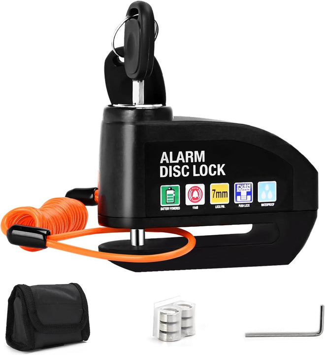 Candado con Alarma para Moto, Puerta, Bicicleta y más