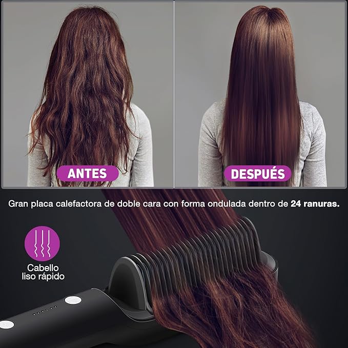 Cepillo Alisador y Rizador 2 en 1