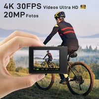 Cámara Deportiva 4K - Incluye 10 accesorios