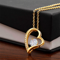 Rosa Eterna con Carta y Collar de Oro14k