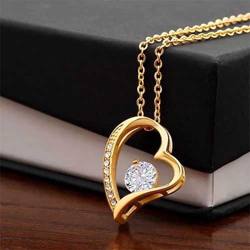 Rosa Eterna con Carta y Collar de Oro14k