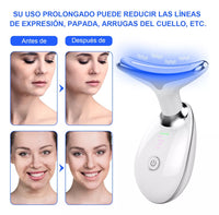 Masajeador facial y reductor papada - Luz led