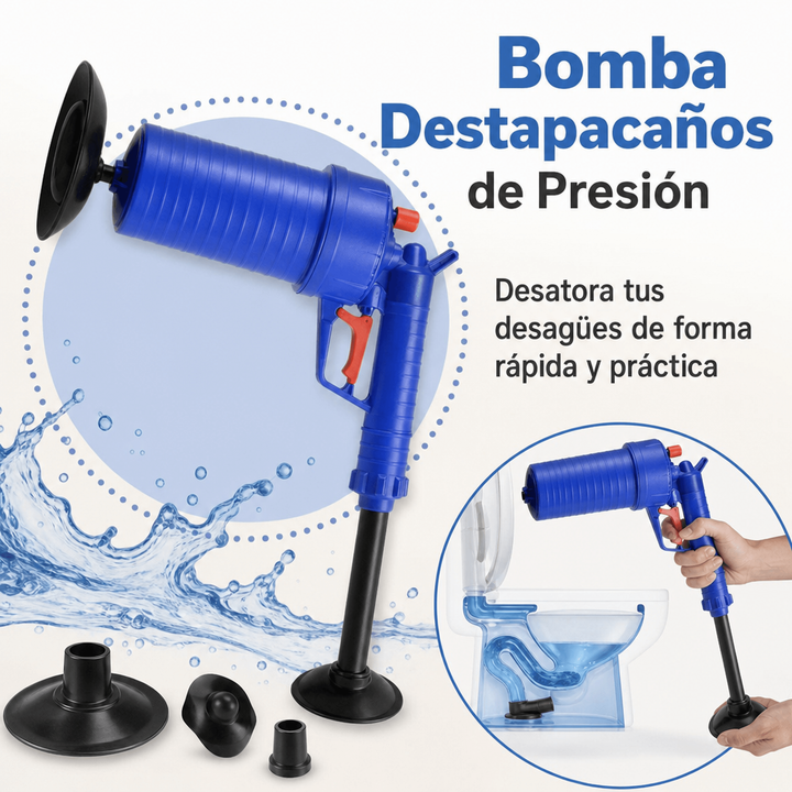 Bomba Profesional - Destapacaños de Presión