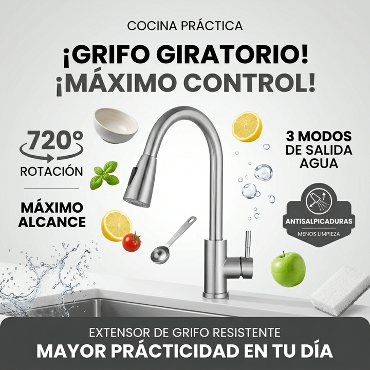 AquaControl™ - Grifo Rociador Multifuncional