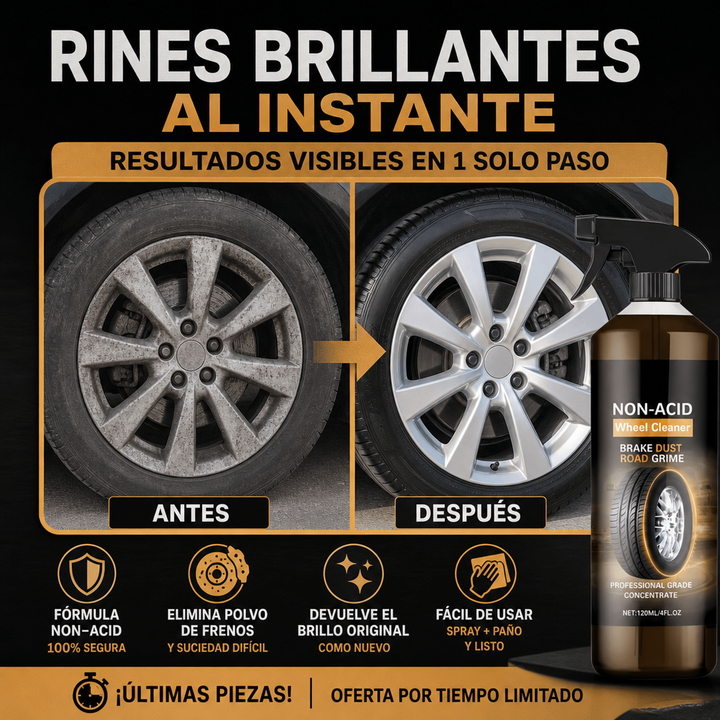 Limpiador de rines - Quita Oxido
