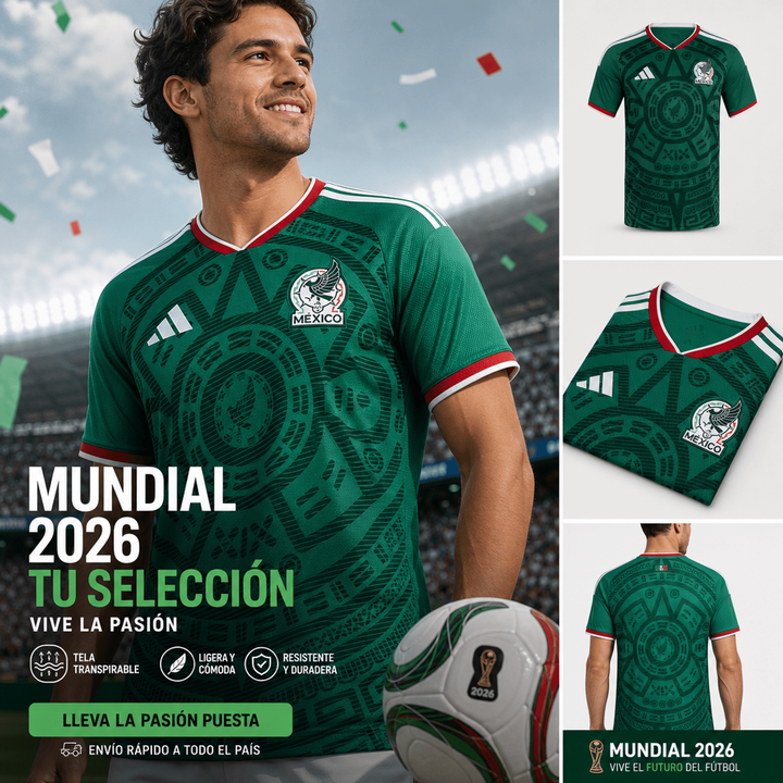 Camiseta Mexicana Mundial 2026