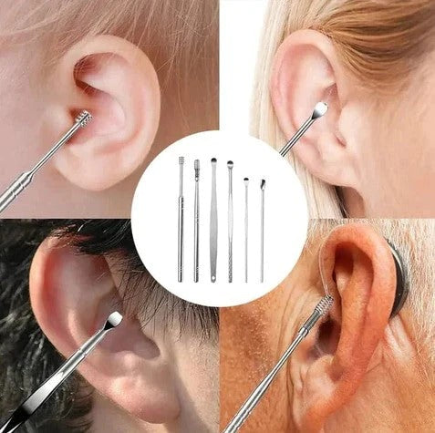 Kit de Limpieza de Oídos Acero Inoxidable