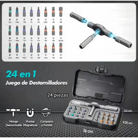 Kit Destornillador Magnetico 24 Pz