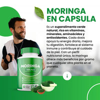 Moringa Capsulas - energía, defensas, digestión, piel y más