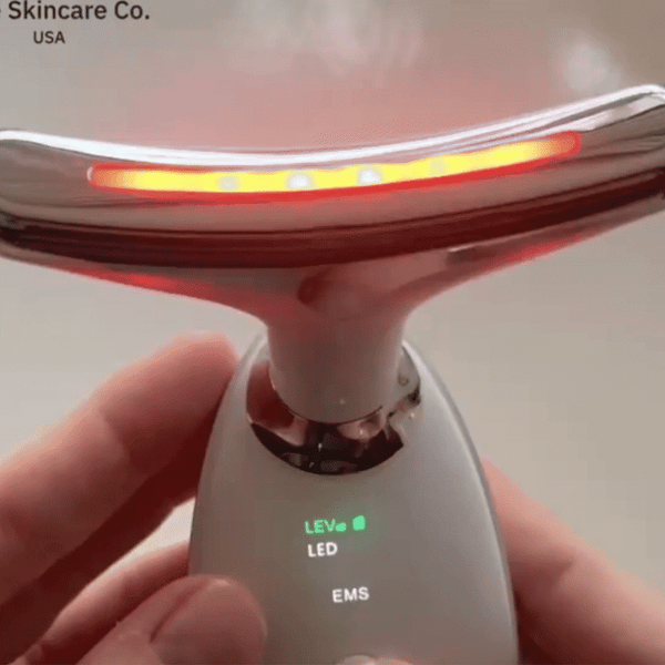 Masajeador facial y reductor papada - Luz led