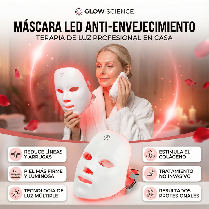 Mascara luz led - antienvejecimiento